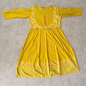 Tunic - Long Mustard Yellow